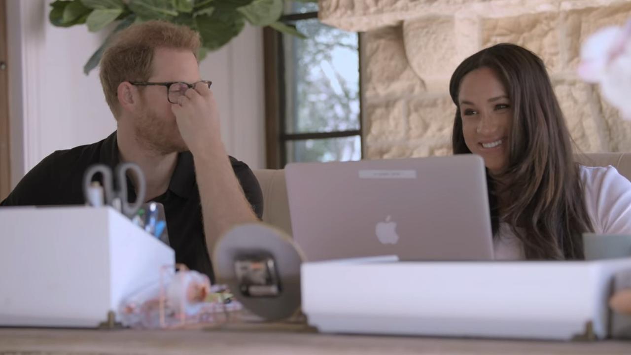 Harry and Meghan only worked on average one hour a week for Archewell. Picture: Netflix