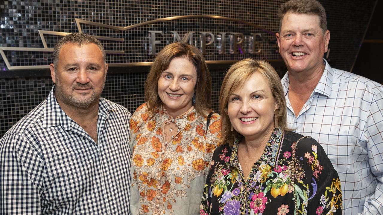 At Tilly’s Legends at their Game featuring Henry Winkler are (from left) Steve Betros, Kerri-Anne Betros, Paula Frasle and Peter Smith at Empire Theatre, Saturday, February 10, 2024. Picture: Kevin Farmer