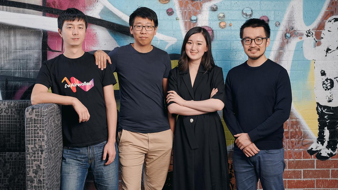 Airwallex founders (left to right) Xijing Dai, Jack Zhang, Lucy Liu, and Max Li.