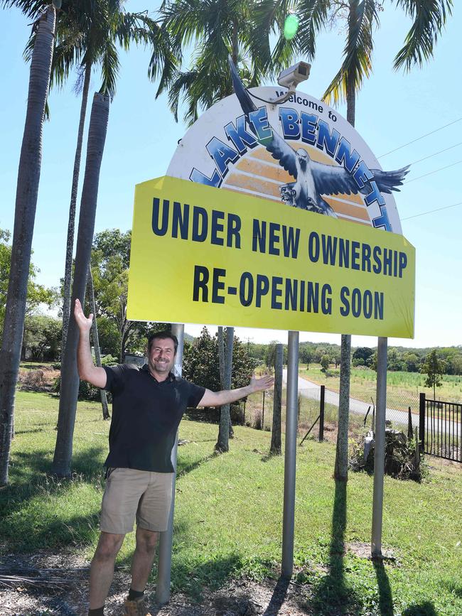 Lake Bennett Resort director Andrew Gunn at the new-look resort, which has reopened today. Picture: Katrina Bridgeford