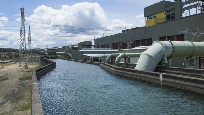 The cooling water canal at Eraring Power Station. (Image: Hollie Adams/The Australian)