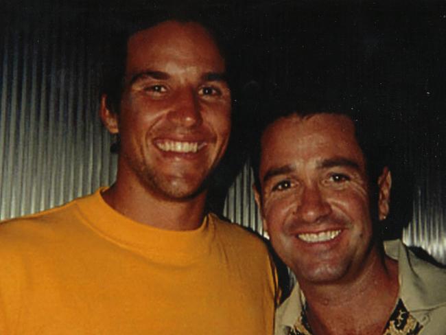 Pat Rafter and Darren Thornburgh at Heat Nightclub in the 1990s.