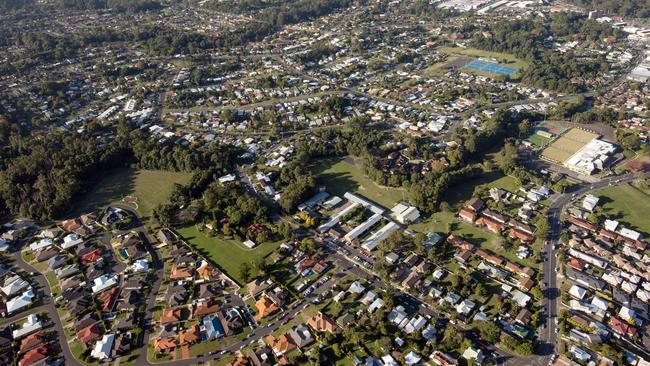 West Coffs aerial. Photo: Trevor Veale