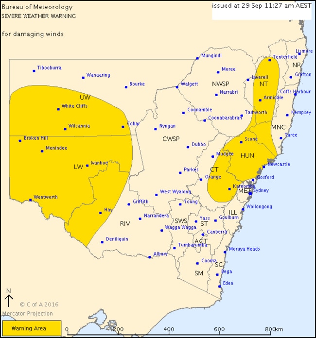 NSW weather: Severe front bears down on NSW bringing damaging winds and ...