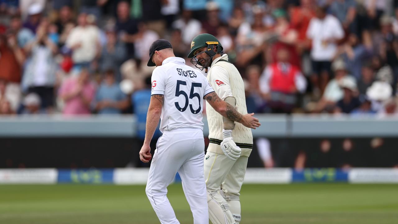 Lyon was in ‘agony’ during his short stint at the crease. Picture: Getty