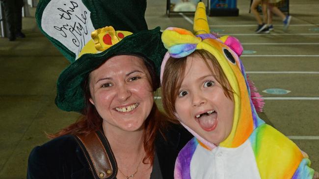 Catherine Hobbs and Jennifer Dylan-Robertson at Spooky Nights at Sea World, Main Beach. Picture: Regina King