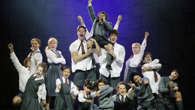 Matilda The Musical opening tomorrow night at the Princess Theatre in Melbourne. Picture: Alex Coppel.