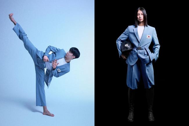 Image credits: Musinsa Standard 7. South Korea Designer: Musinsa Standard Keep a close eye on the South Koreans during the opening and closing ceremonies, as their uniforms are some of the most stylish going. Decked out in a luscious shade of sky-blue, the belted suit was designed to, according to the designer, have a “calming feel,” and “represent the east and a youthful and enterprising spirit.”