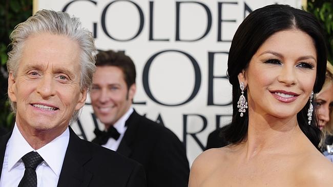 Michael Douglas and Catherine Zeta Jones at the 68th annual Golden Globe Awards in 2011.