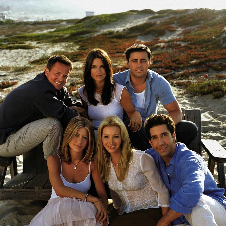 The cast of Friends are seen in their heyday