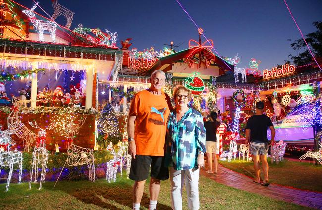 Patricia and George Coleman’s display lights up Greystanes.