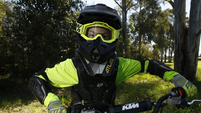 Rayne Alefosio wants to ride motocross is America one day. Picture: David Swift