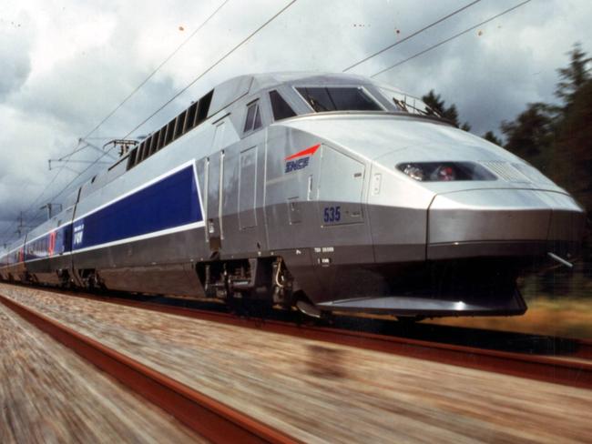 France's high speed train Network Train Grande Vitesse (TGV).