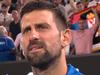 Novak halts interview amid concerning sight