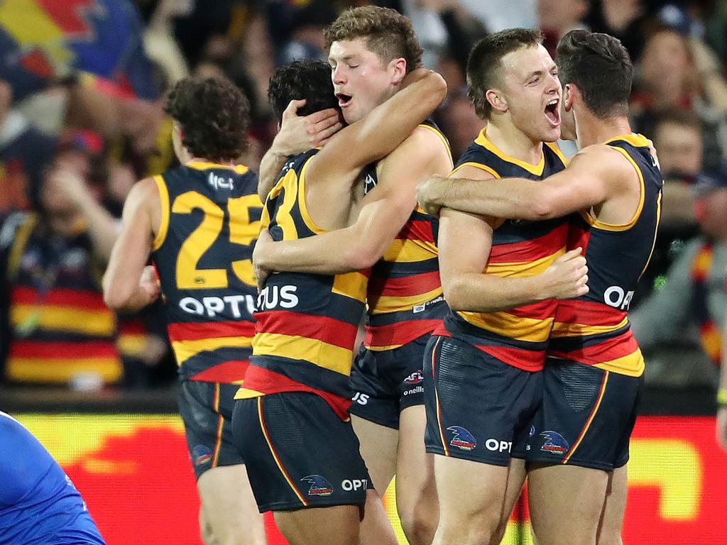 There is still work to be done, but the Crows are on the right track. Picture: AFL Photos/Getty Images