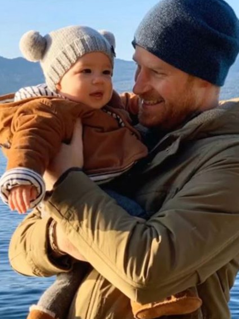 Harry and Archie is an image shared by the Sussexes before they stopped being working royals.