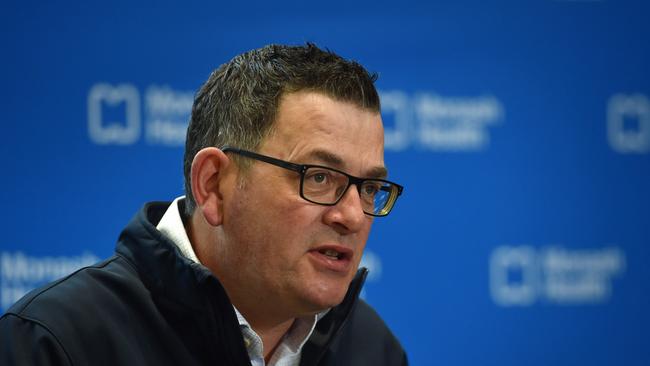 Victorian Premier Daniel Andrews says WorkCover premiums would rise from 1.27 per cent to 1.8 per cent on July 1. Picture : NCA NewsWire / Nicki Connolly