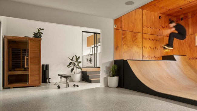 A 1m skate ramp was a big part of the attraction for Mick Fanning of the contemporary Tugun home he bought for $3m.