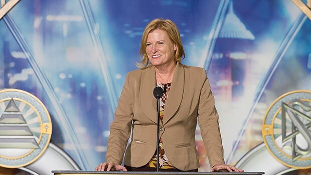 Julie Owens delivering her speech at the Castlereagh St opening, 03 May 2014. Source: Freedom magazine.