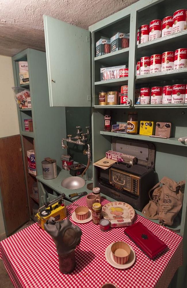 Food items sit side by side with matches and batteries. Picture: AP/ Rodolfo Gonzalez