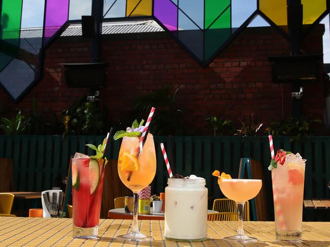 Fonda’s rooftop bar is a colourful new addition. Picture Andrew Tauber