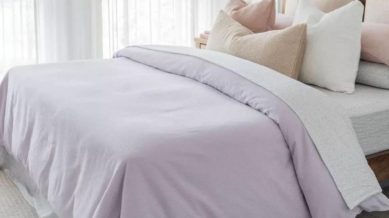 Tonys Textiles Flannelette 100% Cotton Flat Sheet Pink Super King 