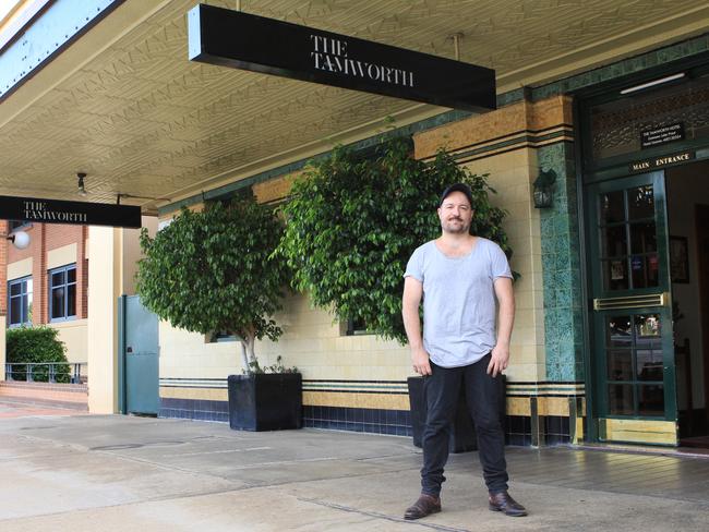 Luke Prout outside his establishment which he purchased for $4 million.