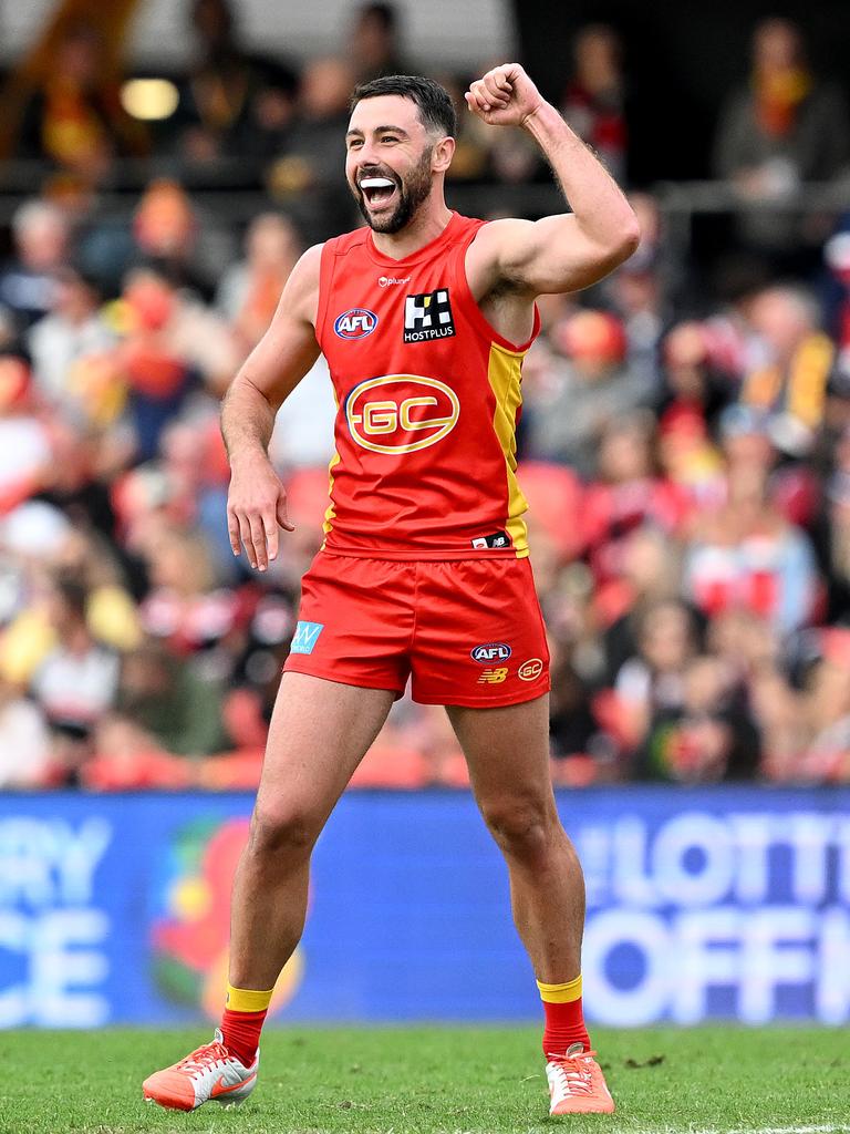 Rory Atkins of the Suns. Picture: Bradley Kanaris/Getty Images