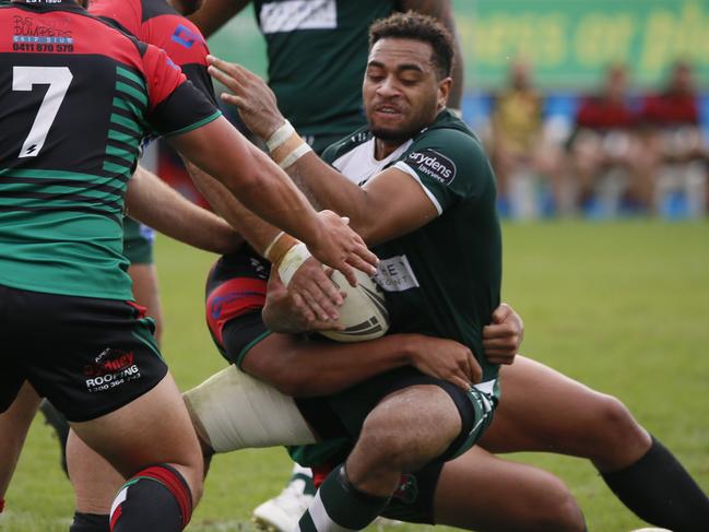 Tough to pin down: Josh Baravilala has scored seven tries for St Marys. Picture: Warren Gannon Photography