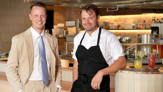 Co-owner, Mathieu Smeysters and head chef Baine Stubbs at Station Road. Picture: Dean Martin