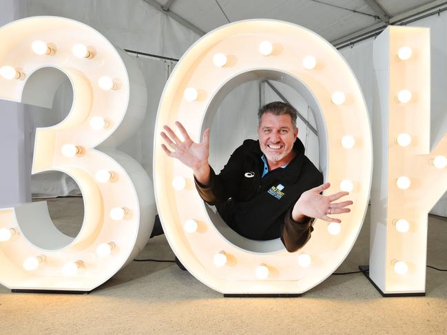 Events Management Queensland CEO Ben Mannion celebrates 30 000 competitors at this years Gold Coast Marathon. Picture Glenn Hampson