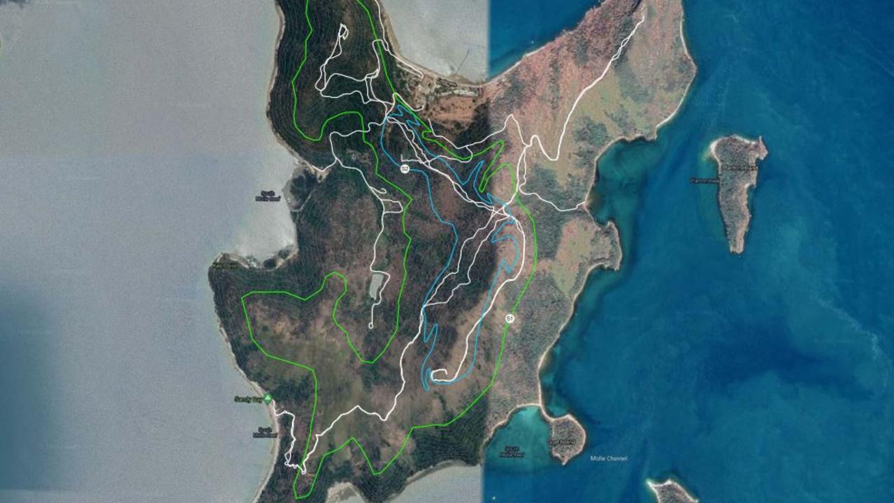 Proposed mountain bike trails on South Molle Island. Photo: Whitsunday Regional Council