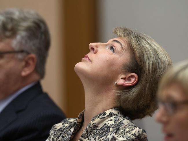 Minister for Employment Senator Michaelia Cash during the Senate Estimates hearing. Picture Kym Smith