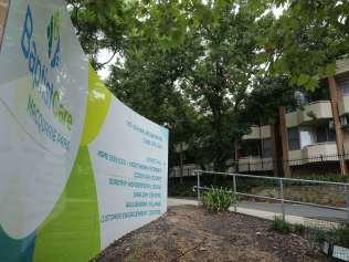 04/03/2020. View to some of the apartments at the facility from the main entrance. Baptist Care Macquarie Park Dorothy Henderson Lodge, aged care facility in Sydney's North where an elderly woman died after contracting coronavirus and an aged care worker from the facility remains in North Shore hospital after contracting the virus. Britta Campion / The Australian