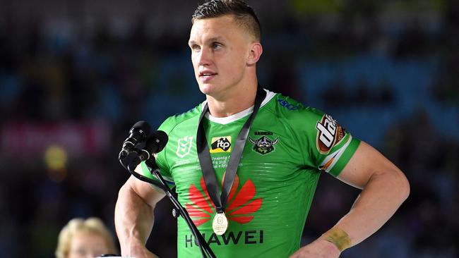 Jack Wighton future with Canberra is in doubt. Photo: AAP Image/Dan Himbrechts