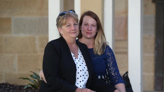 Bruce Schuler’s wife Fiona Splitt and daughter Lisa Schuler at the announcement of the 