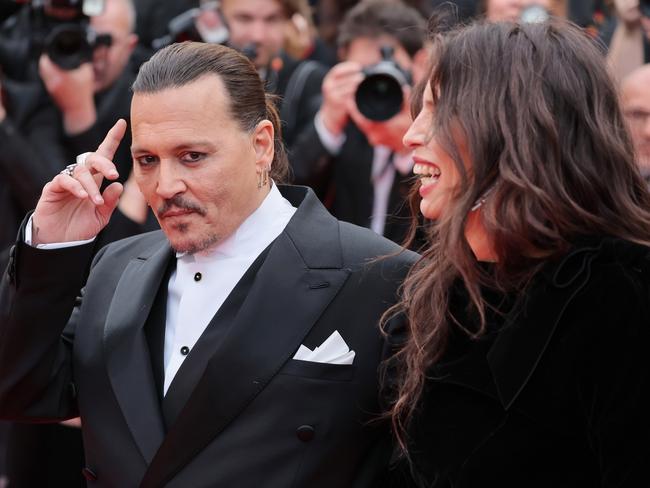 Depp walked the red carpet with director Maïwenn. Picture: Victor Boyko/Getty Images