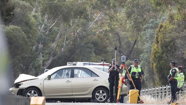 Serious two car accident on Boyer Road Dromedary with Tasmania Police in attendance. Picture: Nikki Davis-Jones