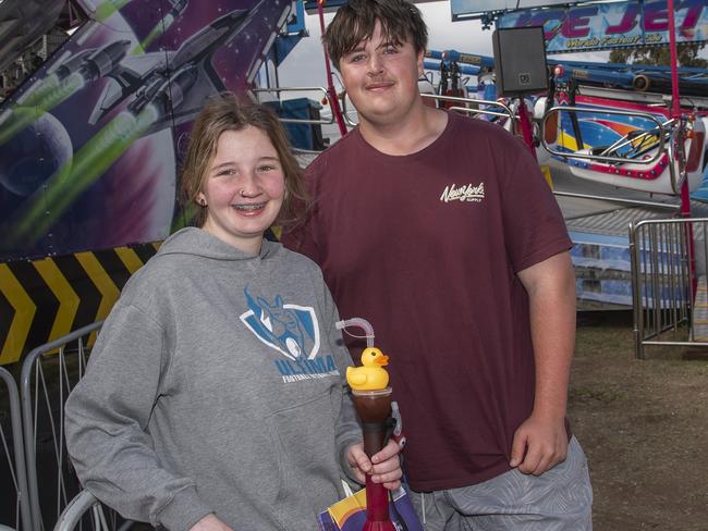 Sharni Loats and Jake McGee at the 2024 Swan Hill Show Picture: Noel Fisher.