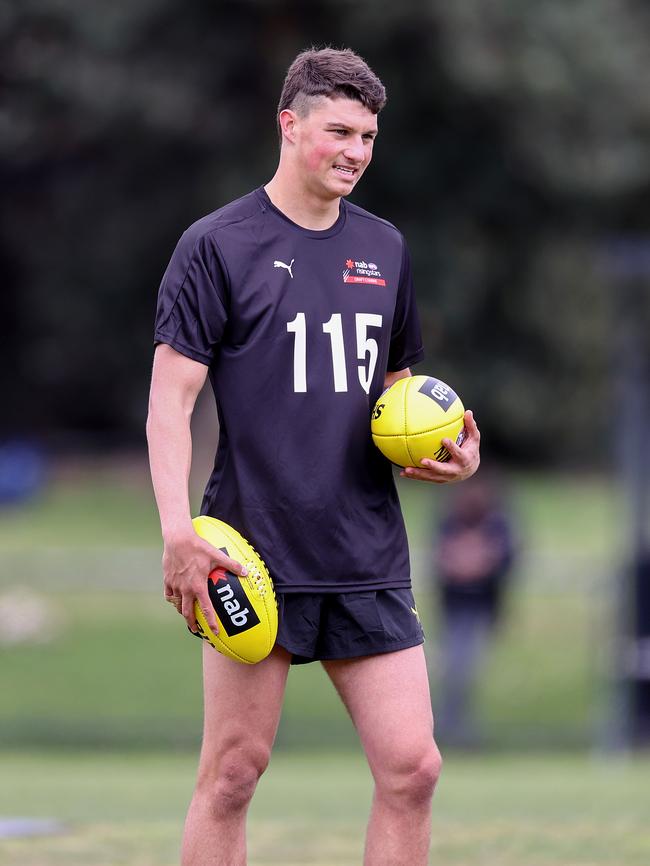 Callaghan at the Victorian draft day in November. Picture: Michael Klein.