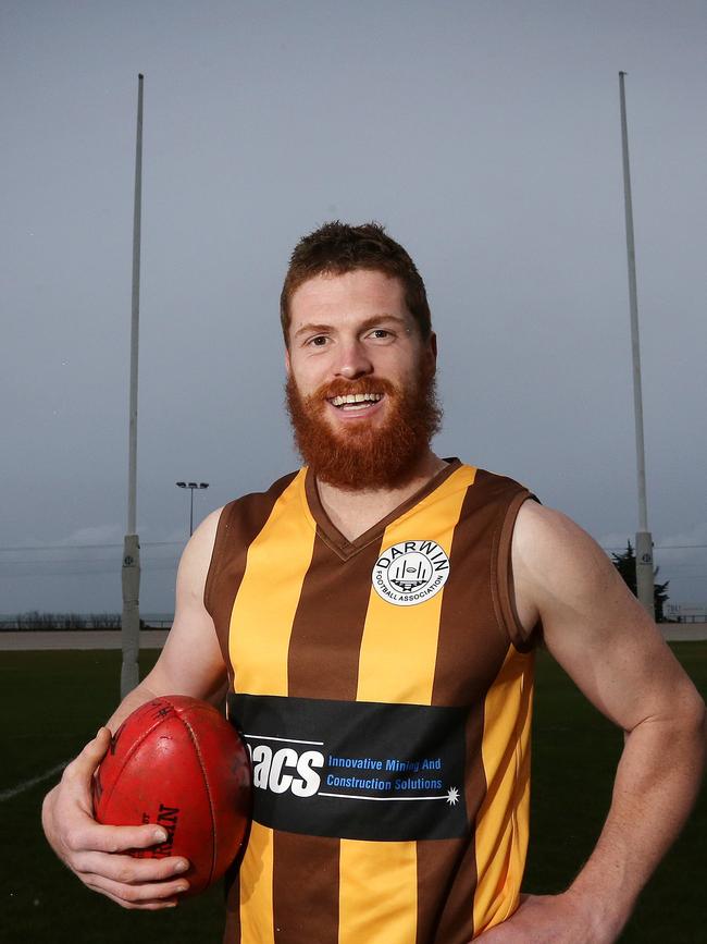 South Burnie Footballer Rohan Baldock at Wivenhoe. Picture Chris Kidd