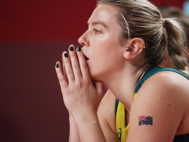 It was a tough night for the Opals. Picture: Getty Images