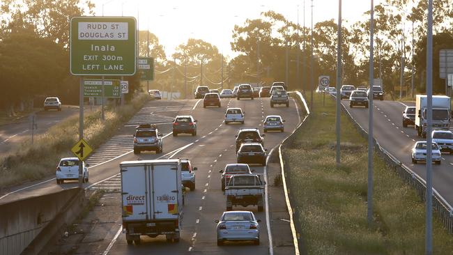 Two traffic crashes were reported on the Ipswich Motorway on Tuesday morning. Photo: file