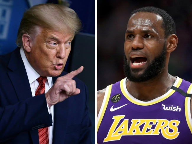 Donald Trump and LeBron James.