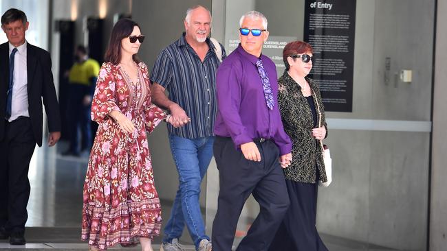 Friends and family of Jean Louise Herholdt supported her during her sentencing in the Brisbane Supreme Court. Picture: NCA NewsWire / John Gass