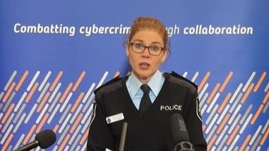 The breach comes after a man was arrested for allegedly using stolen Optus customer data from criminal purposes. Assistant Commissioner Cyber Command Justine Gough said police believe the man was "working his way through the list". Picture: AFP.