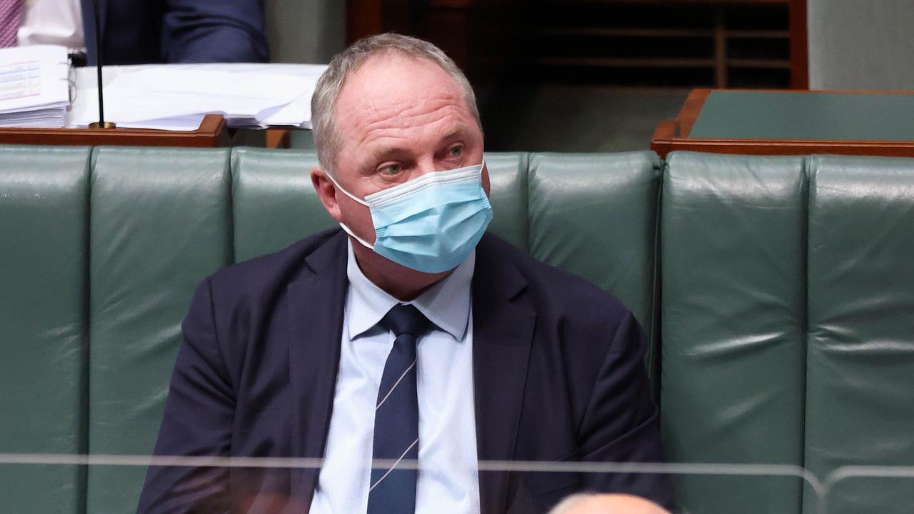 Barnaby Joyce says the Nationals won’t be rushed to come to a decision. Picture: Gary Ramage / NCA NewsWire