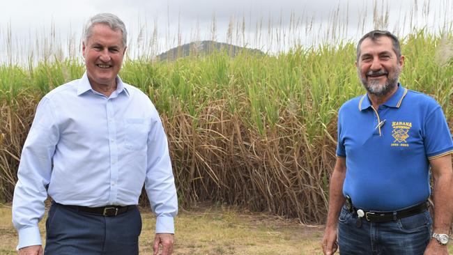 Mackay Regional Council Mayor Greg Williamson and third generation Habana resident and Councillor Laurence Bonaventura have served on the Regional Council together since 2016. Picture: Heidi Petith