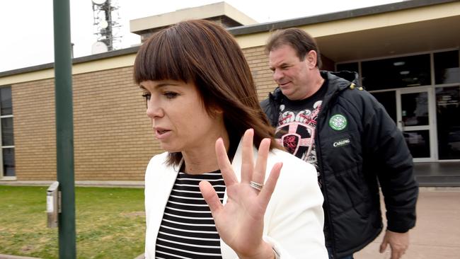 John Setka's partner Emma Walters in Horsham Court on drink driving charges. Picture: Tony Gough