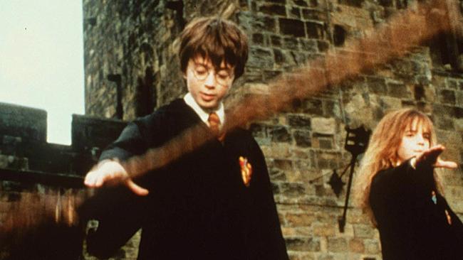 Daniel Radcliffe as Harry Potter during one of his Hogwarts classes. Picture: AP Photo/PA